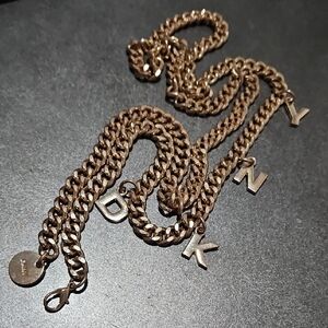 DKNY CHAIN BELT GOLD TONED